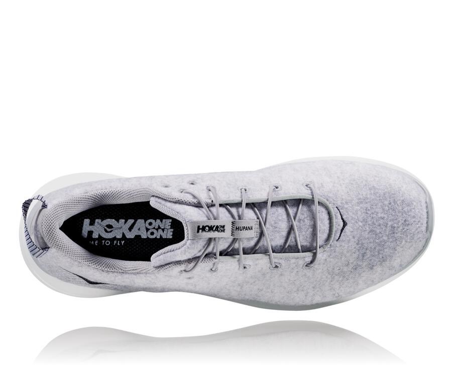 Hoka Australia One One Hupana Flow Wool - Mens Running Shoes Grey - KANZM-6725